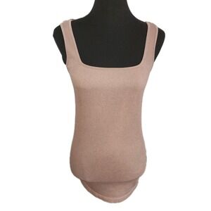 Grace & Lace Mocha Taupe‎ Brown Stretchy Tank One Size Normcore Neutral